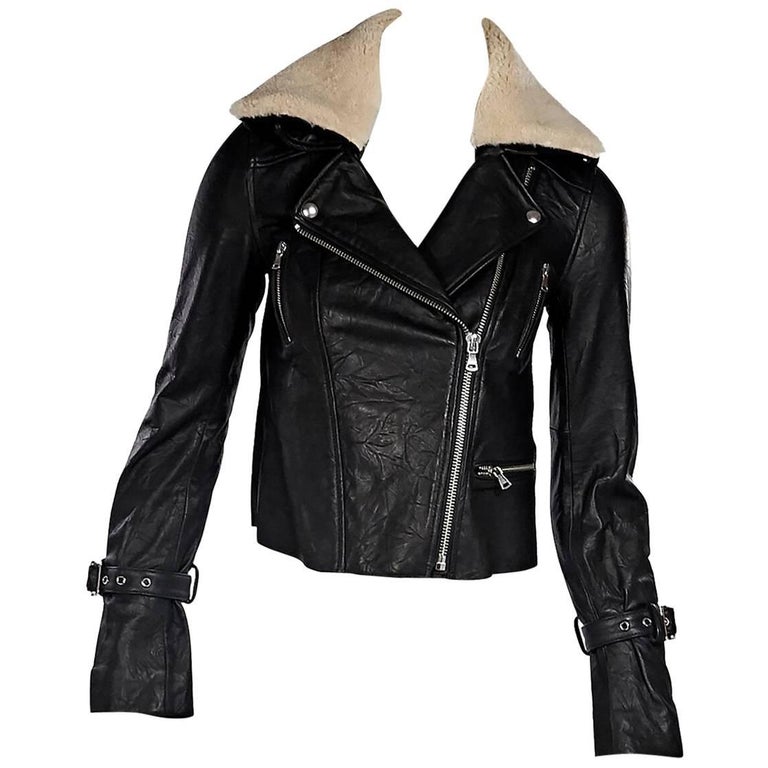 Black Paige Leather Rhoda Jacket For At 1stdibs Black Paige Leather Rhoda Jacket For