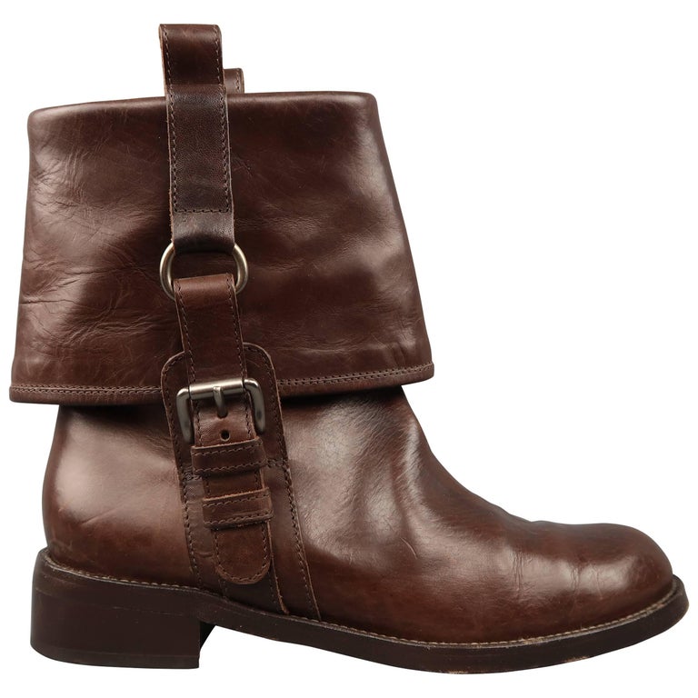 fold over cuff ankle boots