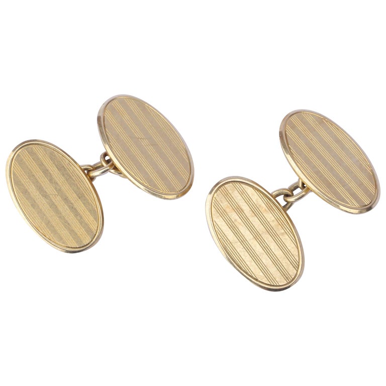 1920s Art Deco 15ct Gold Cufflinks For Sale at 1stDibs gold cufflinks