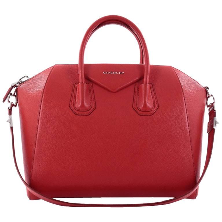 Givenchy Antigona Bag Leather Medium at 1stDibs | givenchy red purse ...