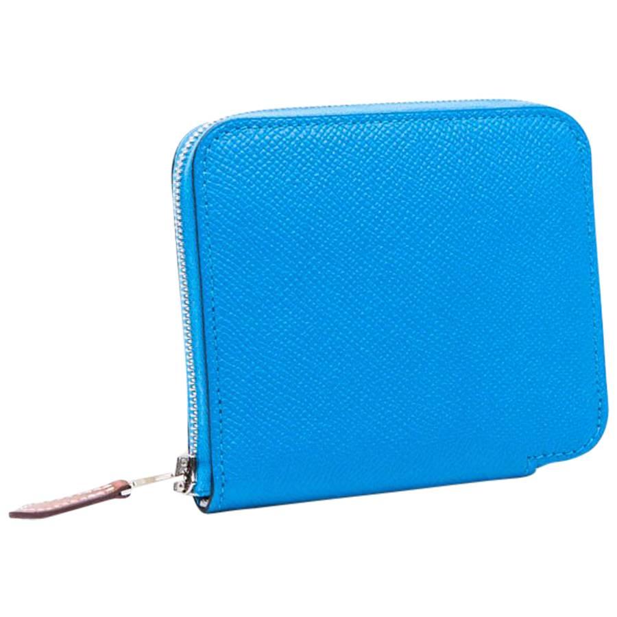 HERMES Compact Silk'In Wallet in Zanzibar Color Epsom Leather