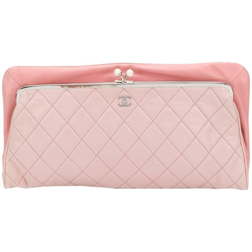 Chanel Vintage Quilted Clutch Bag