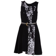 Versace Printed Silk Dress With Belt, Resort 2012 Look No. 1
