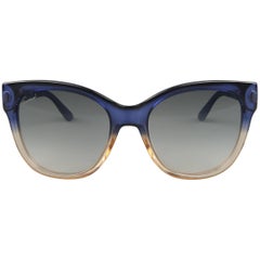 GUCCI 3786/S Sonnenbrille aus marineblauem und roségoldfarbenem Acetat mit Farbverlauf