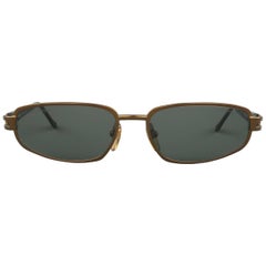 SALVATORE FERRAGAMO Sunglasses - Copper Metal & Tortoise Acetate w/ Case Spring