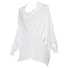 Margeiela Draped Cotton Jersey Shirt