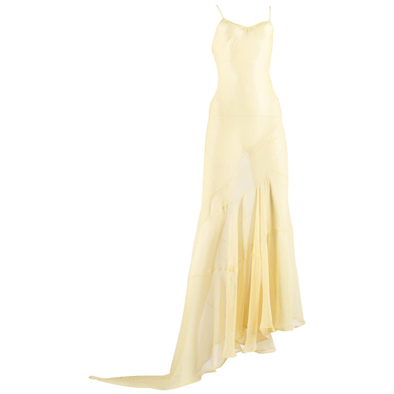 lemon slip dress
