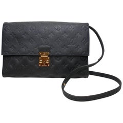  Louis Vuitton Monogram Empreinte Fascinante Blue Dark Shoulder Bag 