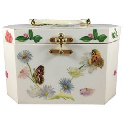 Vintage Annie Laurie Originals of Palm Beach Wooden Butterfly Purse 1970s