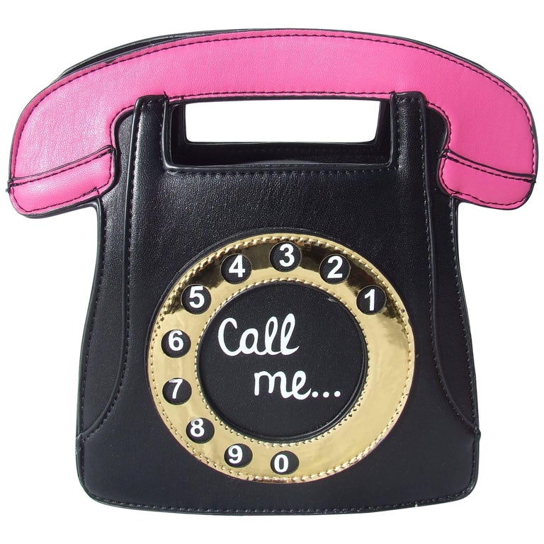 Super Cute Handbag Shoulder Bag Pin Up Retro Vintage Style Phone Call