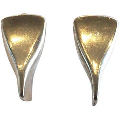 Retro Georg Jensen Earrings Design no. 116B Screw fitting