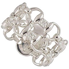 Gucci Diamond Horsebit Ring