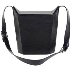 Vintage Louis Vuitton Sac Seau Black Epi Leather Shoulder Bag