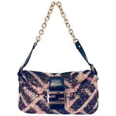 Fabulous Fendi Multicolor Sequin Baguette Bag