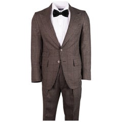 Tom Ford Men's Brown Plaid Wool Blend Shelton Two Piece Suit