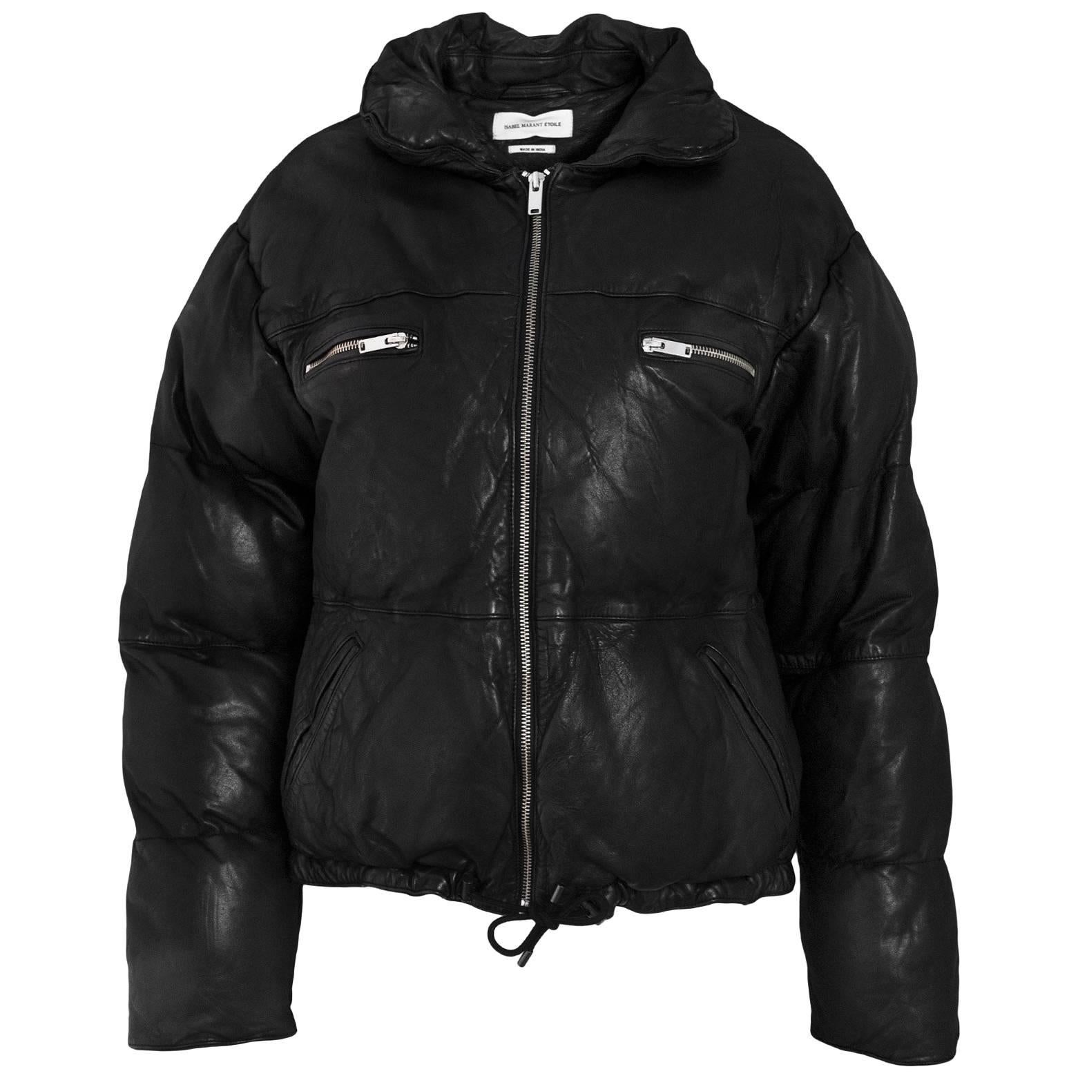 Isabel Marant Etoile Breyson Padded Leather Jacket 