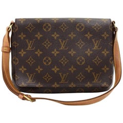 Louis Vuitton Musette Tango Monogram Canvas Shoulder Bag 