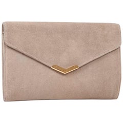 HERMES Vintage Clutch aus Naturwildleder