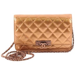 Chanel Golden Class Wallet on Chain Quilted Patent