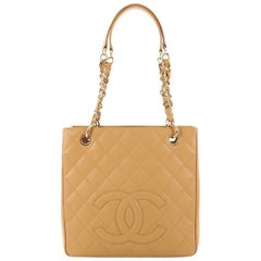 Chanel Petite Shopping Tote Quilted Caviar