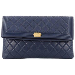 Chanel Boy Beauty CC Clutch Quilted Lambskin