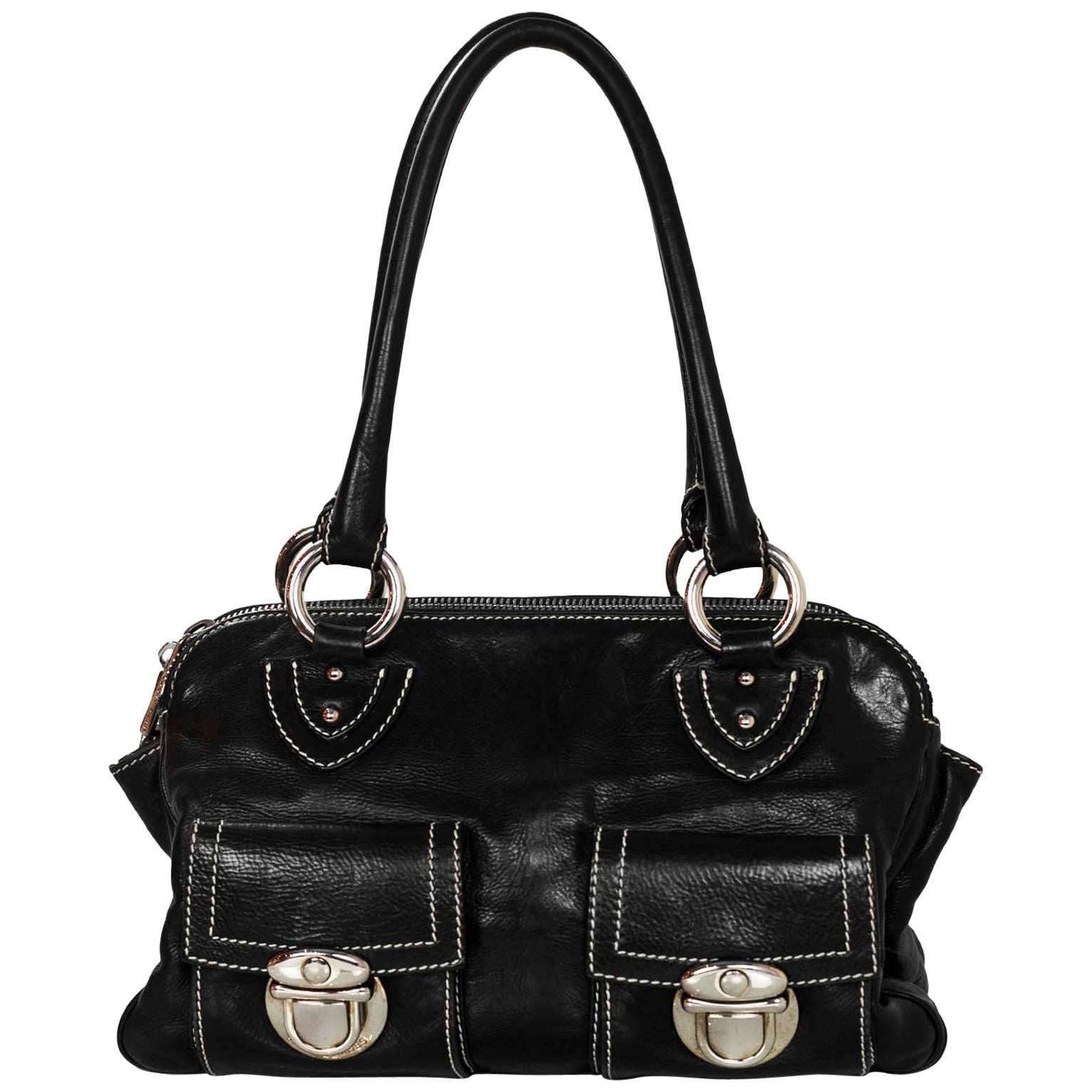 Marc Jacobs Black Leather Blake Bag with Dust Bag