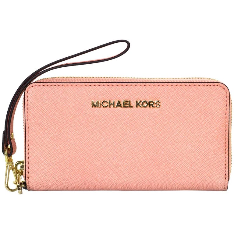 Michael Kors Pink Zippy Wallet/Wristlet For Sale at 1stDibs