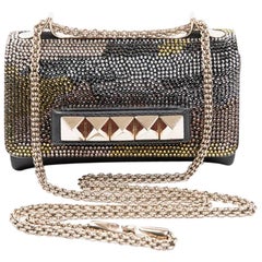 VALENTINO GARAVANI 'Vavavoom' Model Bag in Rockstud Crystal Mesh