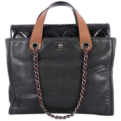 Chanel In the Mix Portobello Soft Tote Quilted Iridescent Calfskin