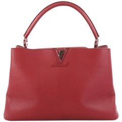 Louis Vuitton Capucines Handbag Leather GM