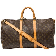 Louis Vuitton Keepall Bandouliere 50 in monogram canvas