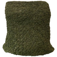 Kathryn Dianos Green Metallic Tube Top