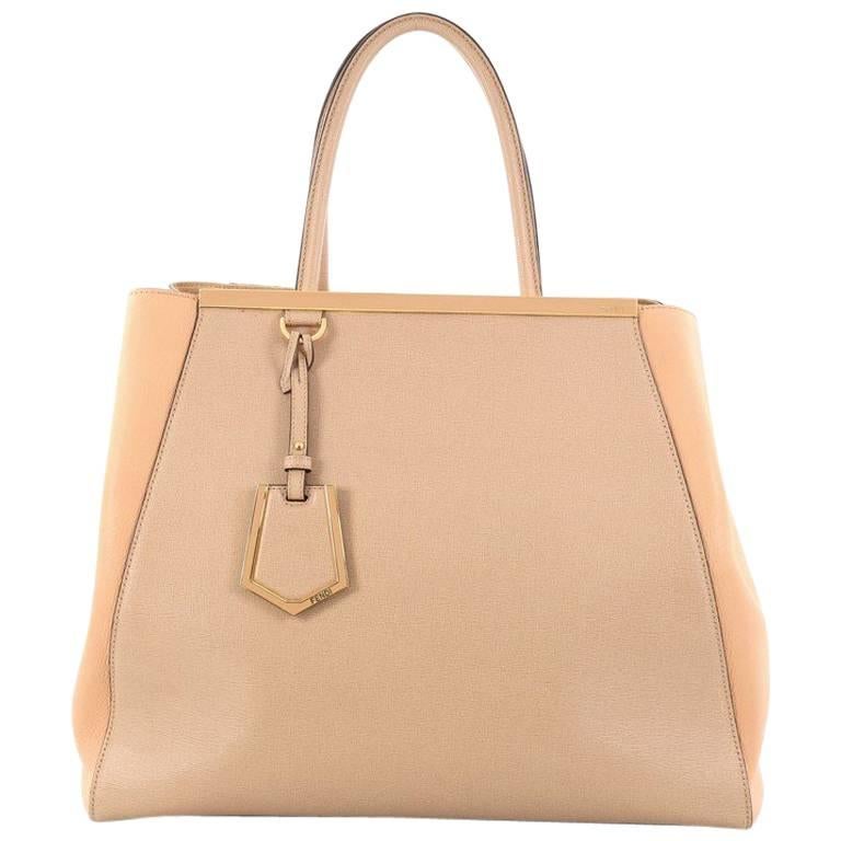 Fendi 2Jours Handbag Leather Large