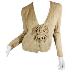 Ralph Lauren Sweater with Rosette Pin