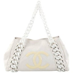 Chanel Resin Modern Chain Tote Calfskin East West