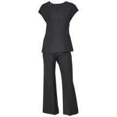 Courrèges Wool Tunic and Pant Ensemble