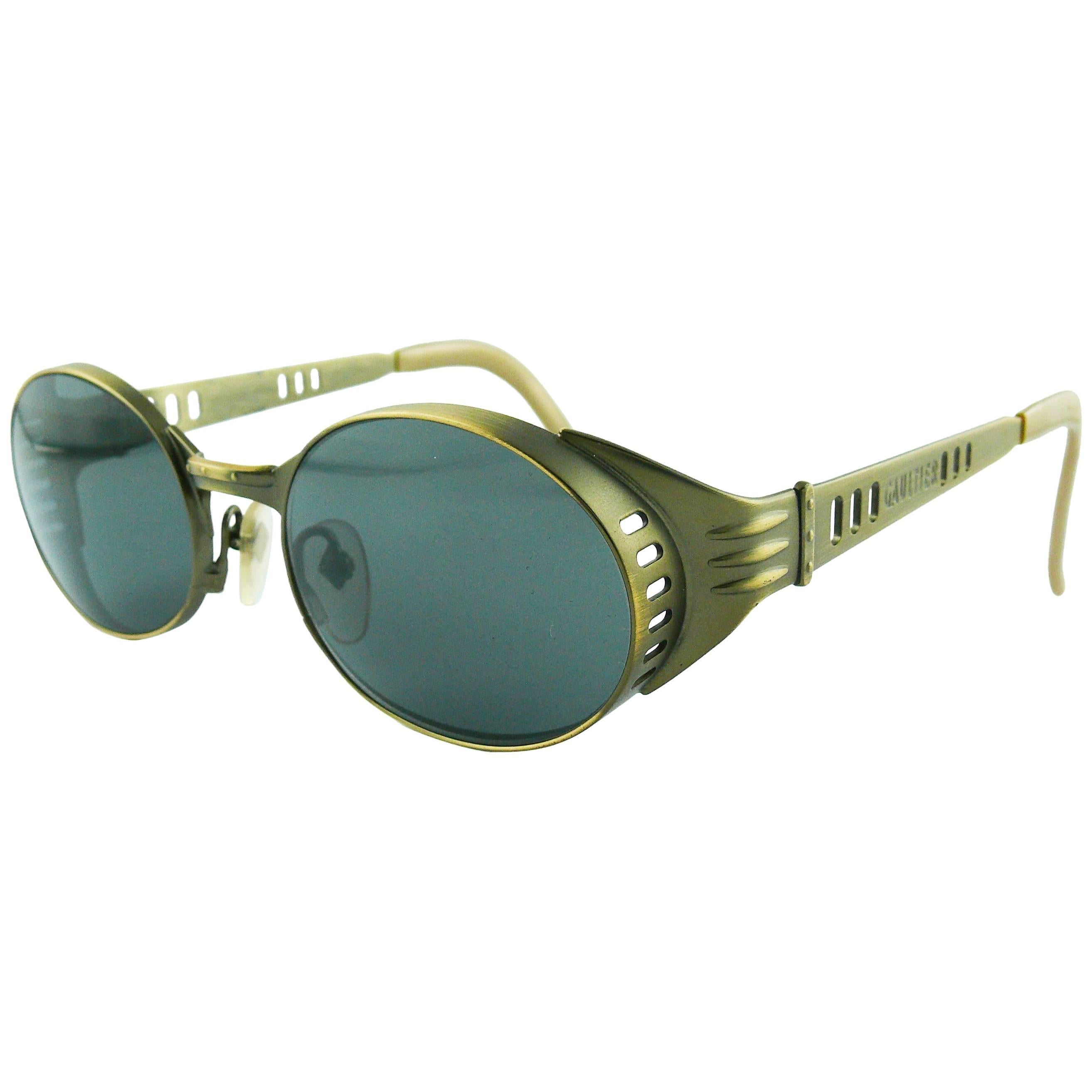 Gaultier Vintage Steampunk Sunglasses Model 56-6102 For Sale at 1stDibs