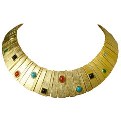 Kenneth Jay Lane Egyptian Revival Cleopatra Necklace