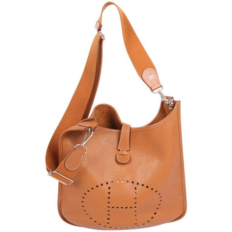 Hermes Evelyne Bag Camel At 1stdibs Hermes Evelyne Bag Camel For