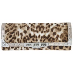 Vintage Judith Leiber Leopard Print Clutch