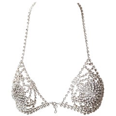 90s Rhinestone Bra/ Body Jewelry