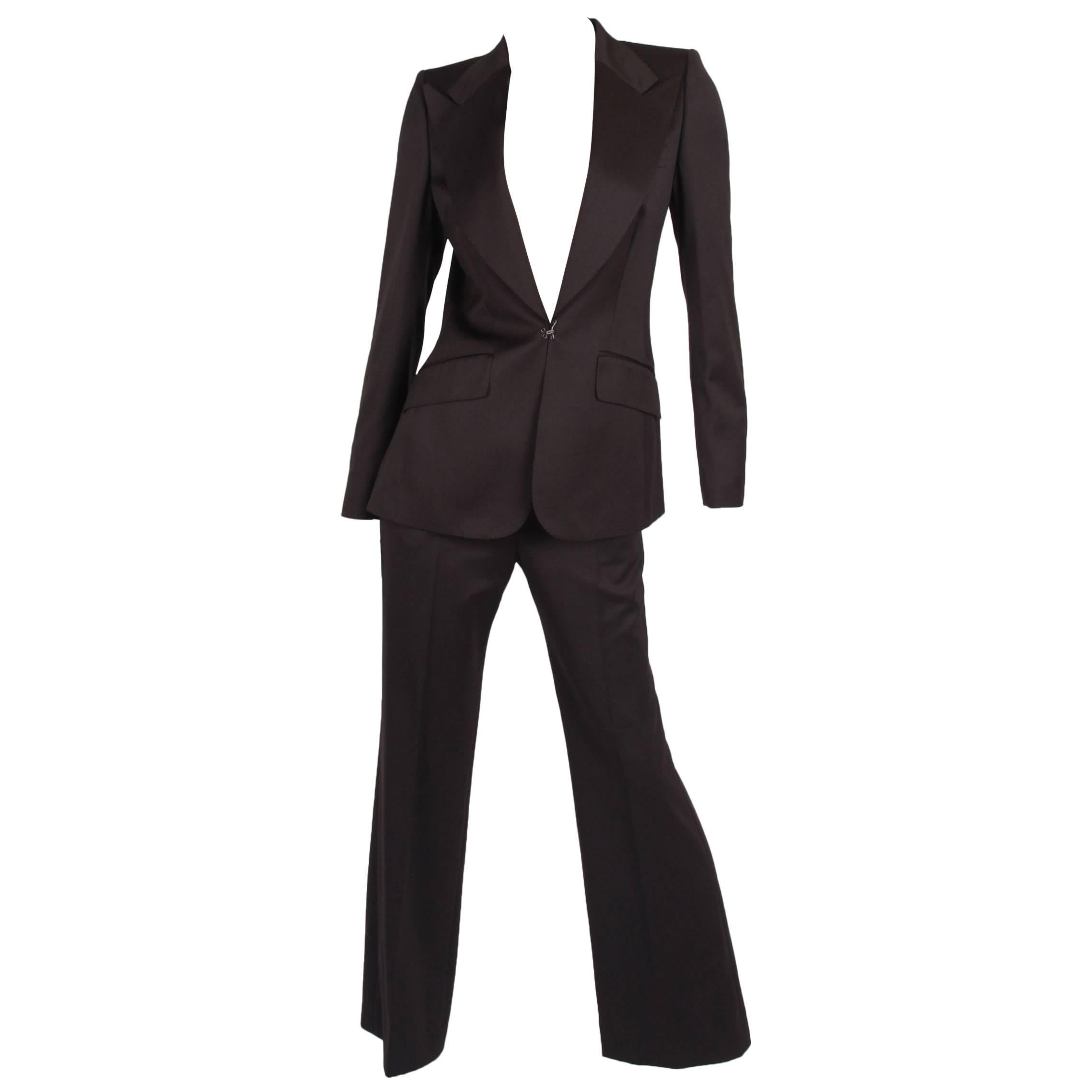 Chloe 2-pcs Suit Jacket & Trousers - brown For Sale