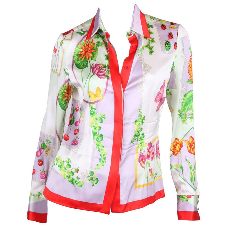english factory multi color v neck blouse