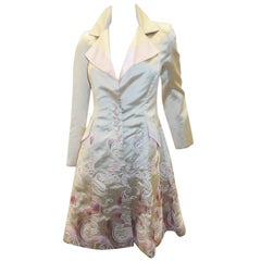 Favourbrook London New with tags embroidered w crystals silk coat