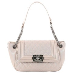 Chanel Boy Accordion Flap Bag Quilted Lambskin Small
