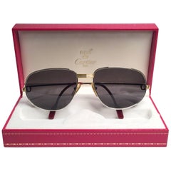 Cartier Vintage Romance Vendome 61mm Platinum France Sunglasses