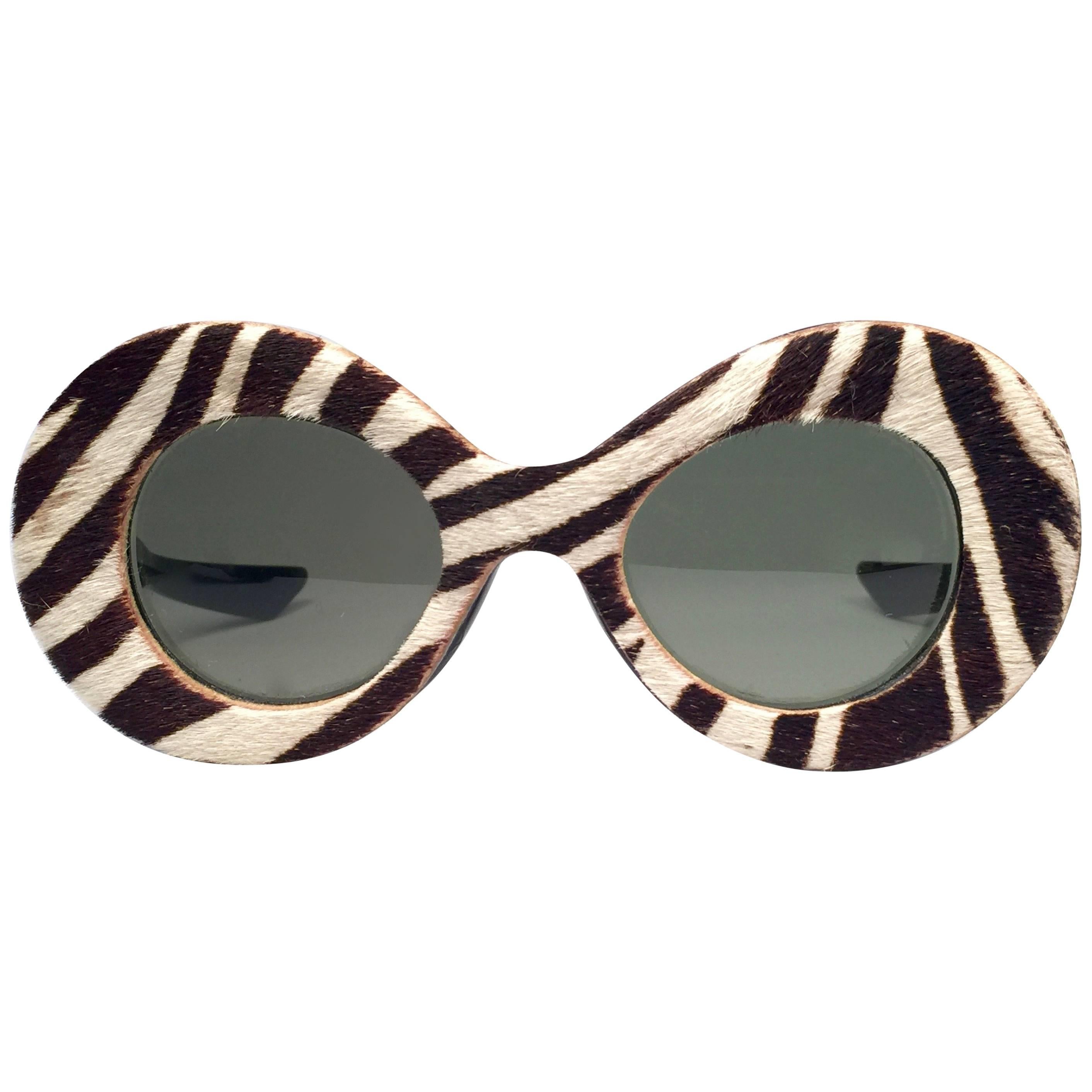 Pompeii Cavallino Mint Lunettes de soleil vintage Made in Italy, 1960 en vente