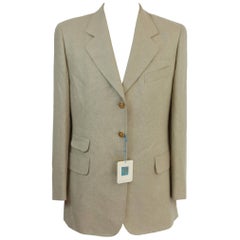 Vintage Ballantyne Beige Silk Wool Jacket, 1990s 