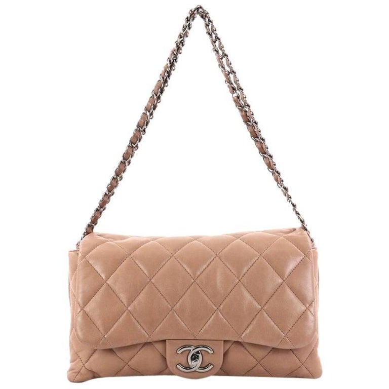 Chanel 3 Accordion Flap Bag Quilted Lambskin Jumbo at 1stDibs