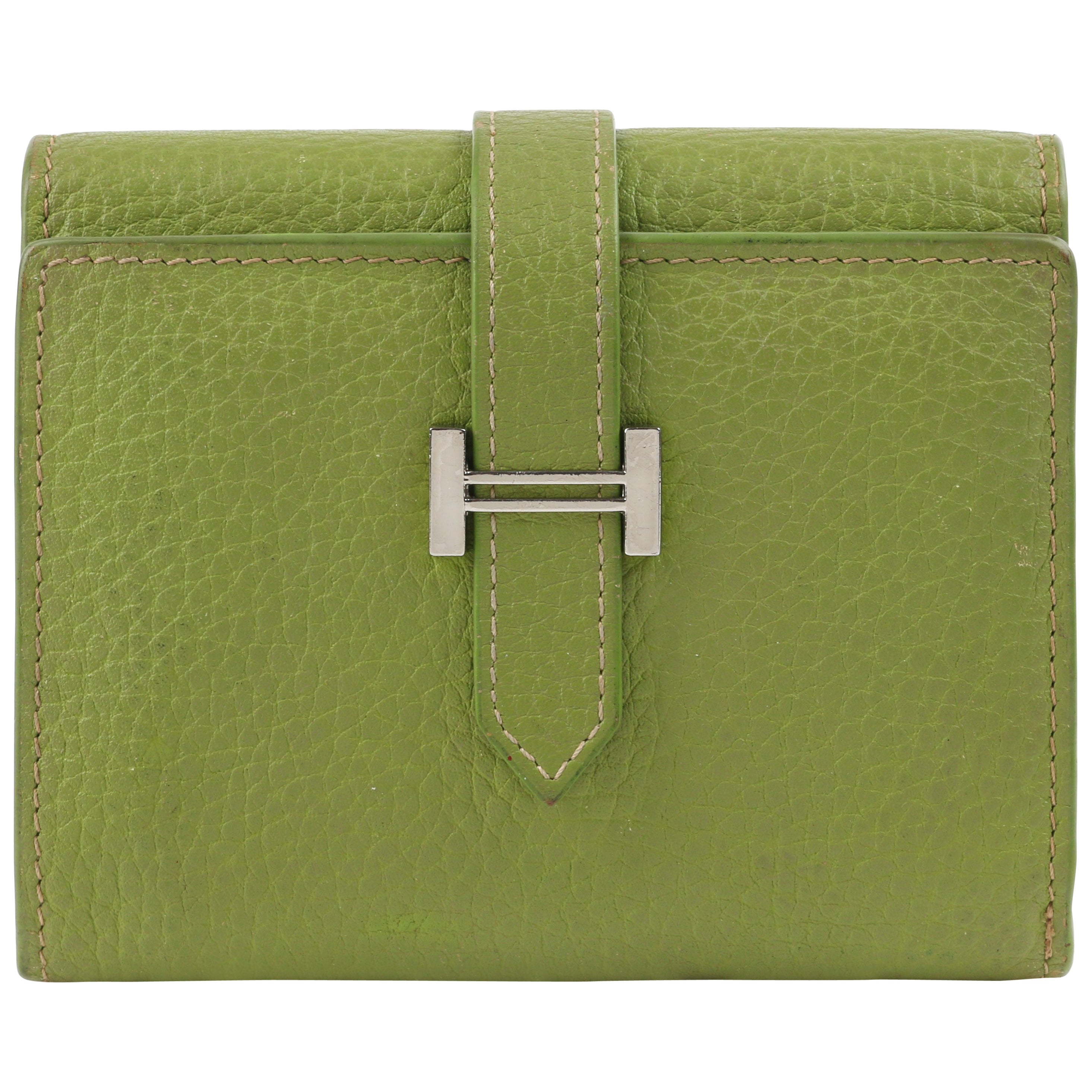 Hermes Green Crocodile Wallet at 1stDibs